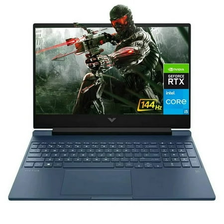 HP Victus Gaming 15.6" 144 Hz Laptop, Intel Core i5-13420H, 32GB RAM, 1TB SSD, NVIDIA GeForce RTX 3050 Graphics, Backlit Keyboard, Windows 11 Home, Blue