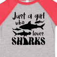 thumbnail image 4 of Inktastic Just a Girl Who Loves Sharks Girls Toddler T-Shirt, 4 of 5