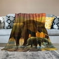 thumbnail image 2 of Chilfamy   Colorful Seaside Elephants Blanket Soft Fluffy Throw for Women White, 2 of 6