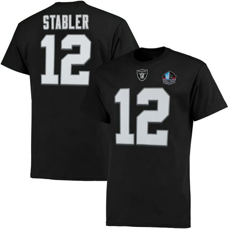 Ken Stabler Oakland Raiders Majestic Hall of Fame Eligible Receiver II Big & Tall Name & Number T-Shirt -