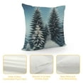 thumbnail image 4 of Leisuo Pine Tree Winter Lumbar Pillow Covers Snow Green Forest Christmas Trees Rectangular Pillow Cases Cushion Case Winter Holiday Farmhouse Home Decor For Sofa Couch Outdoor, 4 of 5