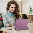 thumbnail image 6 of Fintie Case for iPad (A16) 11th Generation Case 2025, iPad 10th Generation Case 2022, Slim Shell Hard Translucent Frosted Back Stand Cover with Pencil Holder, Auto Sleep/Wake, Purple, 6 of 10