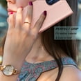 thumbnail image 6 of Njjex for Moto G stylus 2022（4G）Wallet Phone Case, Lanyard Flip Card Holder Slot Magnetic PU Leather Purse Kickstand Protective Case, Rose gold, 6 of 7