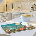 thumbnail image 6 of FREEAMG Dish Drying Mat Rustic Flowers Absorbent Dry Mats for Dishes Draining Pad for Kitchen Countertop 18" x 24", 6 of 7
