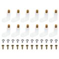 thumbnail image 1 of Unique Bargains 25mm L Type PCB Entretoise Kit, 24Pack PCB Isolé Carte Mère Standoffs Pied Matériel avec Vis, Blanc, 1 of 5