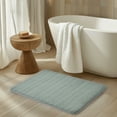 thumbnail image 2 of Hotel Style Green Plush Memory Foam Bath Mat 18" x 27", 2 of 6