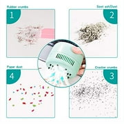 iSuperb Desktop Vacuum Cleaner Portable Keyboard Sweeper Mini Crumb Vacuum Cleaner Table Food Rubber Crumb Dust Remover Cleaner for Home, Office, Cars - No Battery Included (Blue)