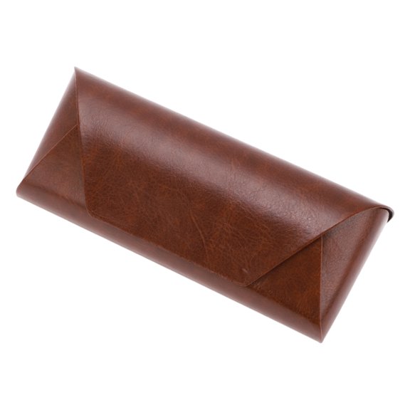 Unique Bargains Anti-pressure Eyeglasses Case Portable Eyeglasses Storage 6.38"x2.56"x1.57" Brown