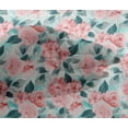 thumbnail image 4 of oneOone Viscose Chiffon Dark Peach Fabric Rose Buds Floral Sewing Craft Projects Fabric Prints By Yard 42 Inch Wide, 4 of 4