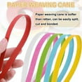 thumbnail image 4 of Uxcell 10.94 Yard Paper Weaving Cane 0.6" Wide 12-Ply Basket Making Supplies Black, 4 of 7