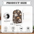 thumbnail image 6 of HELLHERO Coffee Cups with Latte Art Pattern Waterproof 15.94"H x 9.45"L x 7.28"W Coffee Machine Dust Cover Reusable Hand Strap Mixer Cover for Kitchen Home, 6 of 7