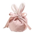 thumbnail image 2 of Visland Easter Candy Gift Bags, Velvet Bunny Easter Treat Bags, Easter Egg Hunt Bags, Easter Drawstring Goodie Gift Bags for Baby Party Supplies, 2 of 5
