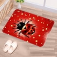 thumbnail image 5 of Ladybird Non-Slip Polyester Bath Rug, Machine Washable Area Rugs for Bathroom and Chair Rug, 5 of 6