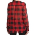 thumbnail image 2 of DKNY Women’s Printed Wrap Top (Red, Small), 2 of 3