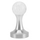 thumbnail image 1 of Martillo de prensa de café con Base de acero inoxidable para café en polvo con bola de cristal para cocina y cafetería, pilar plateado de 58mm/2,3 pulgadas, 1 of 14