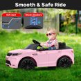 thumbnail image 3 of TOKTOO 12V Battery Ride on Car, 1 Seater Licensed Land Rover Kid Car w/ Remote Control, Gift for Kids Aged 2-4 Years-Light Pink, 3 of 7