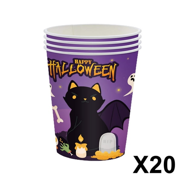 Juego de Vajilla para Fiesta de Halloween, Mantel Desechable para Fiesta de Miedo, Fiesta Temática de Halloween
