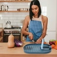thumbnail image 1 of WEUVEB Soporte Azul Para Cucharas Y Tapas De Olla Con Base Antideslizante Para Cocina Organizada, 1 of 8