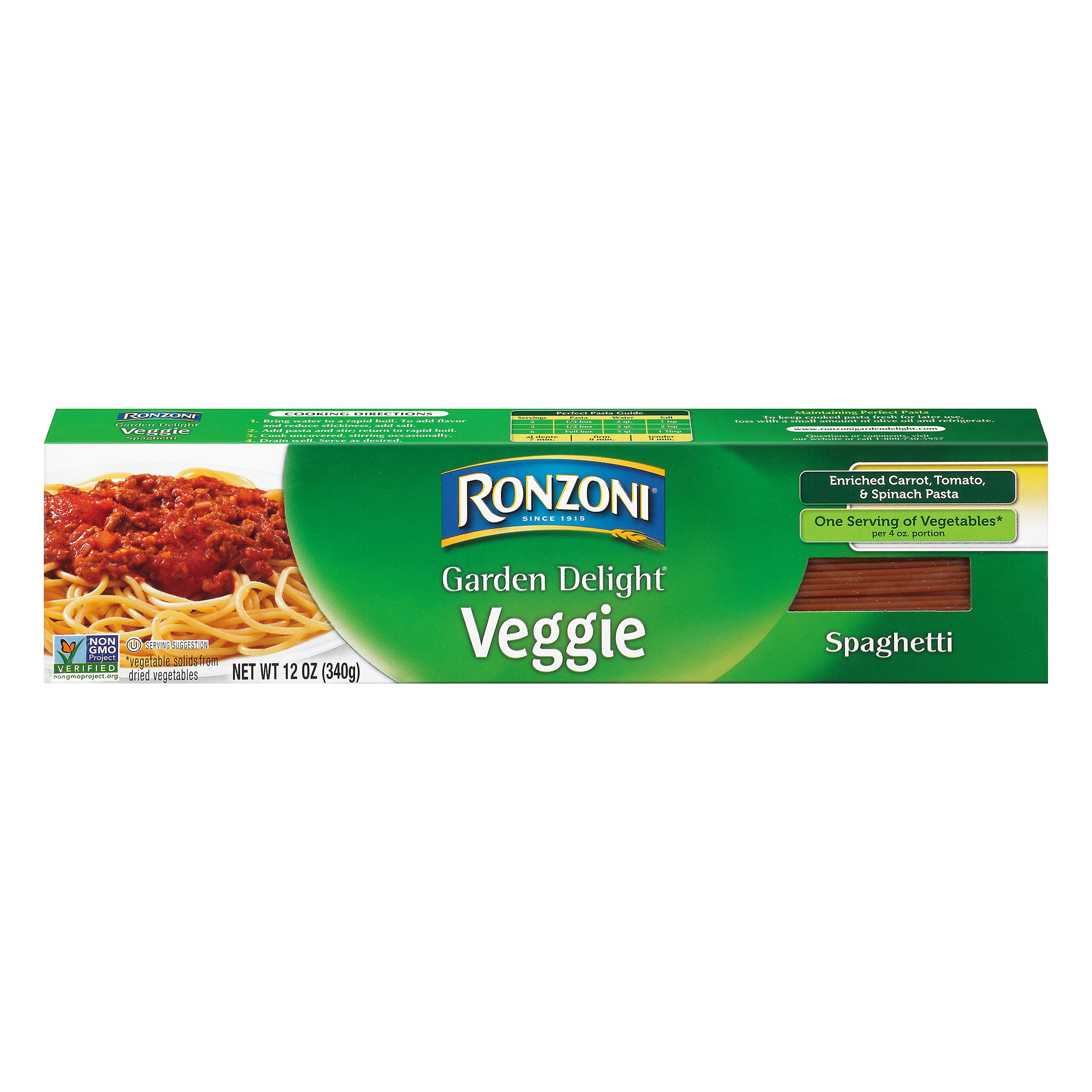 Ronzoni Garden Delight Spaghetti, 12 oz, Non-GMO Pasta