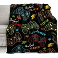 thumbnail image 1 of LHSHID Bedding Gaming Throw Blanket Super Soft Fleece Gamer Gift for Couch Sofa for for Kids Boys Teens Video Game 50x60in, 1 of 6