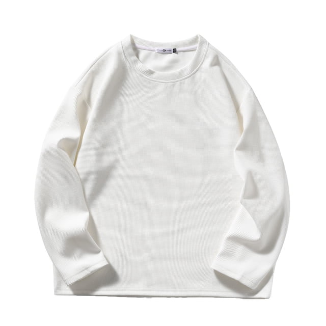 AherBiu Chandails en Molleton Grande Taille pour Hommes Col Rond Léger Chandail Athlétique Mode Automne Décontracté Extérieur Course Chandail en Molleton