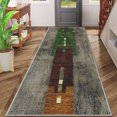 thumbnail image 2 of 2x6 FT Kitchen Runner Rugs Non Skid Washable, Faux Wool Rug Runners for Hallways Bathroom Carpet Runner, Soft Indoor Modern Floor Rug for Entryway Laundry Room, 2 of 11
