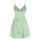 thumbnail image 3 of Karight Summer Casual Sleeveless Romper for Womens Trendy Ribbed Knit V Neck Short Jumpsuit Wide Leg Overalls with Pocket, 3 of 3