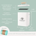 thumbnail image 3 of Perfnique Kitchen Compost Bin, 1.7 Gallon Countertop Compost Bin includes 2 Carbon Filters, Food Waste Bin for Kitchen with trash bags (Cream White), 3 of 6