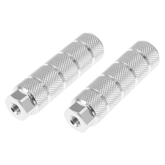Motoforti 1 Pair 100x28mm Aluminum Alloy Stripe Cylinder Axle Rear Foot Pegs Footrests for BMX MTB Bike Fit 3/8"