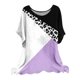 thumbnail image 2 of Fiudx Tops para Mujer Camiseta Estampada a La Moda para Mujer, Blusa de Manga Corta, Tops Informales con Cuello Redondo, 2 of 3