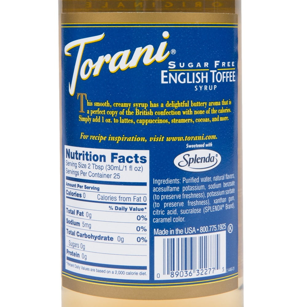toffee nut sugar free syrup