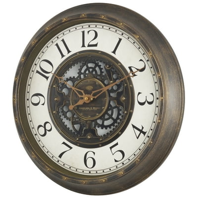 Buy Mainstays Indoor 155 Aged Bronze Arabic Industrial Gear Wall Clock Online In Indonesia 55426326