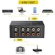 thumbnail image 4 of Divisor bidireccional de 4 vías con conmutador RCA PROZOR con control de volumen, 4 of 9