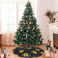 thumbnail image 7 of Sikiie Sunflowers 30-48 inches {designName} Print Christmas Tree Skirt Snowman Xmas Tree Skirt with Edge Christmas Decorations for Holiday Party36", 7 of 7
