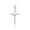White, variant on 10k White Gold Cross Necklace - Catholic Crucifix Pendant MEDIUM (20 Inches)
