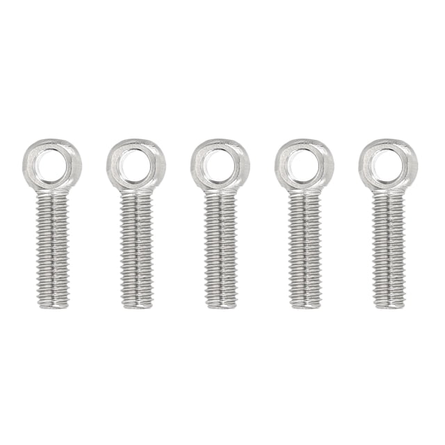 Uxcell 5Pcs M5x23mm Machinery Lifting Shoulder Eye Bolts Threaded Screw Eyebolt