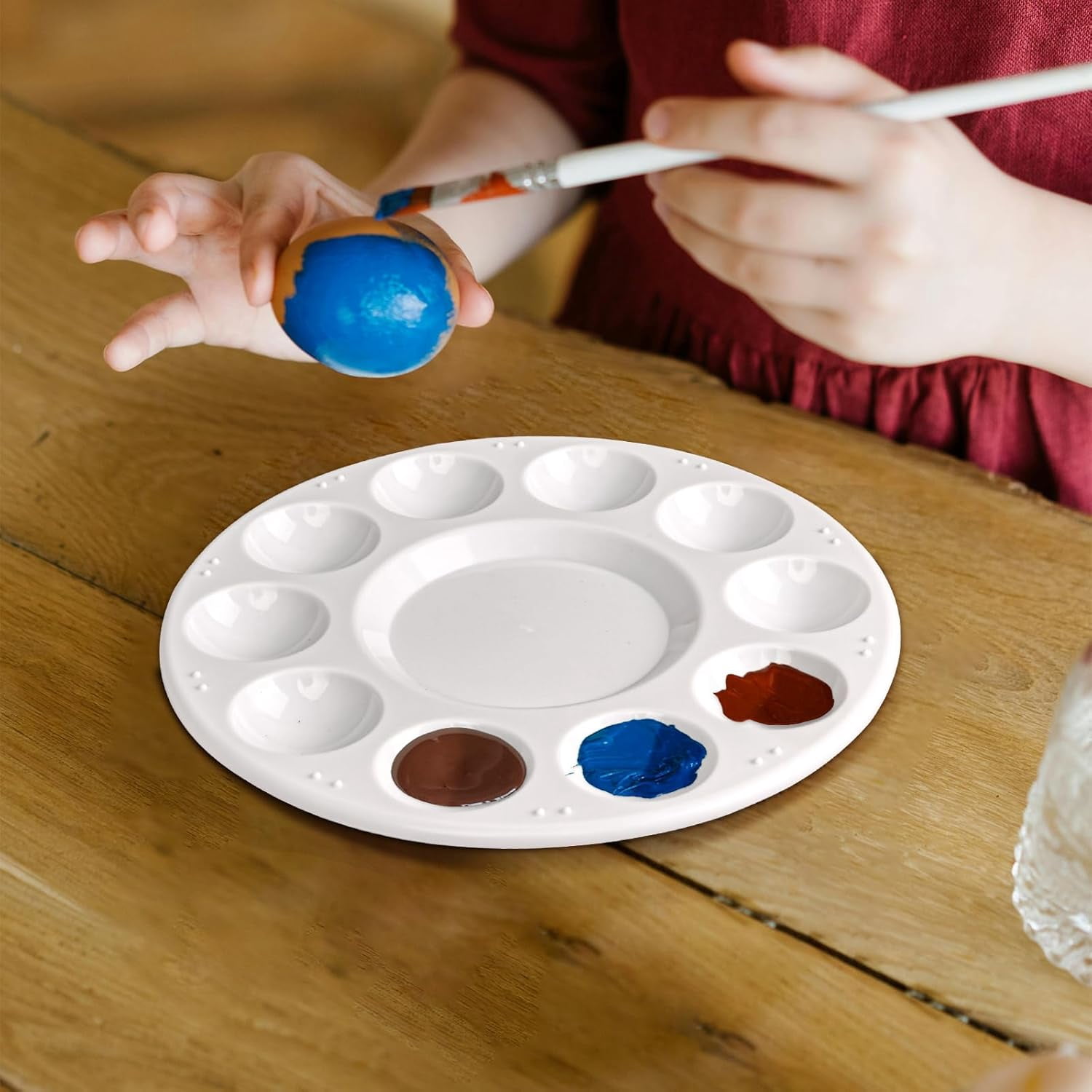 20Pcs Paint Tray s, Plastic Paint Pallets, Watercolor Painting Tray for Painting Party, DIY Craft and Art Painting