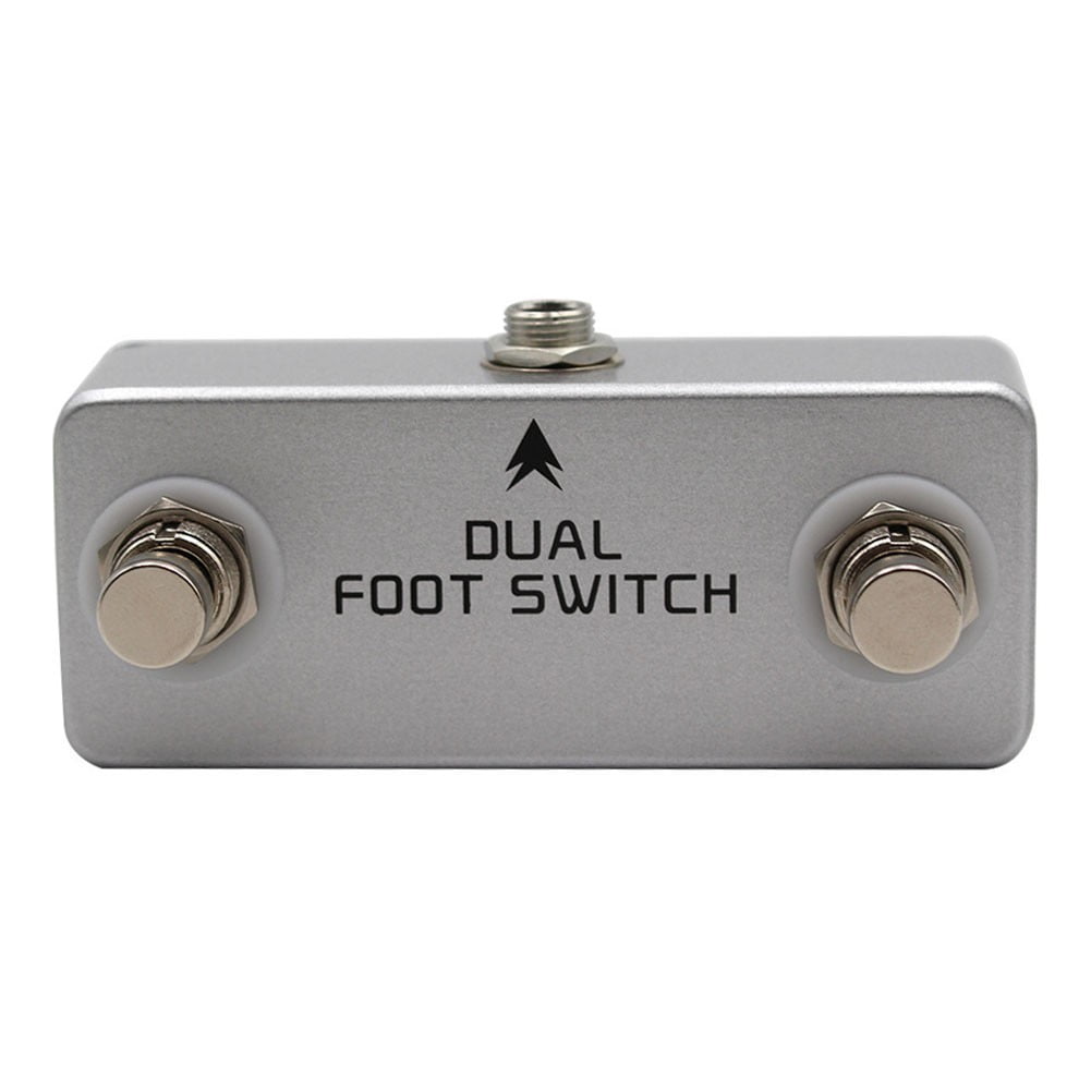chengsi MOSKYaudio Dual Latching Footswitch Guitar Effect Pedal Switch True Bypass Metal