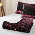 thumbnail image 4 of Homewish Princess Blings Quilt Full for Girls, Black Pink Full Bedspread Sets, 3 Pieces 1 Coverlet and 2 Pillowcases, 4 of 7