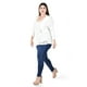 thumbnail image 2 of Blusa de encaje con torerita Roman Fashion /Tallas Extras, 162N (Blanco) blanco 40, 2 of 6