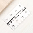 thumbnail image 4 of 6 pieces thickening Metal Foldable Butt Hinge for Cabinet Door Closet, silver - （4 inches） 88*54*1.5, 4 of 5