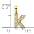 thumbnail image 2 of 10K Yellow Gold Diamond Letter K Initial With Bail Pendant - Jbsp, 2 of 5