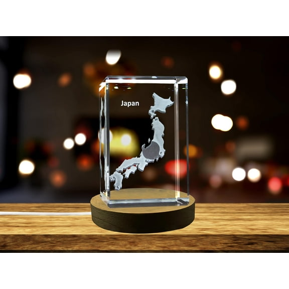 Japan 3D Engraved Crystal 3D Engraved Crystal Keepsake/Gift/Decor/Collectible/Souvenir