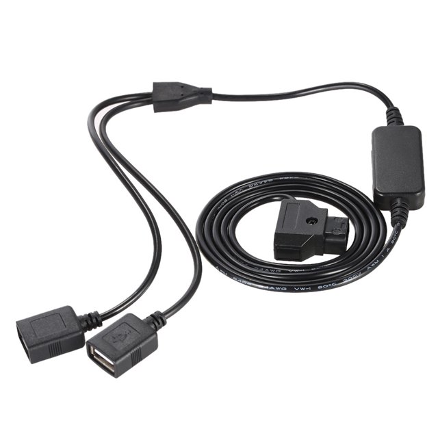 Conector macho D-Tap de 2 pines a alimentación USB Leyfeng