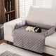 thumbnail image 5 of Billuyoard La manta para mascotas para protección de sofá cama proporciona comodidad y protección adicionales para muebles con mascotas Hábitats y jaulas para animales pequeños café 75*75, 5 of 6
