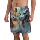 thumbnail image 2 of Fotbe White And Red Storm Dragon Trajes de Baño Estampados para Hombre, Shorts de Verano de Secado Rápido, Ropa de Playa, Bañadores-3X-Large, 2 of 6