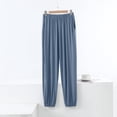 thumbnail image 5 of ylioge Pajama Sets for Women with Pockets 2 Piece Soft-Modal Loungewear Outfits Womens Casual Solid Color Short Sleeve Tops Tapered Leg Pants Pajamas, 5 of 7