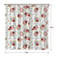 thumbnail image 5 of Pioneer Flower Floral Print Pattern Shower Curtain 72”x72", Bathroom Decorative Shower Curtain Set with 12 Hooks, Waterproof Washable, 5 of 6