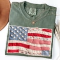 thumbnail image 4 of Comfort Colors Faux Patchwork American Flag Shirt 250th Years Patriotic 4th Of July Tee Vintage Faux Quilted USA Graphic T Shirt, 4 of 5