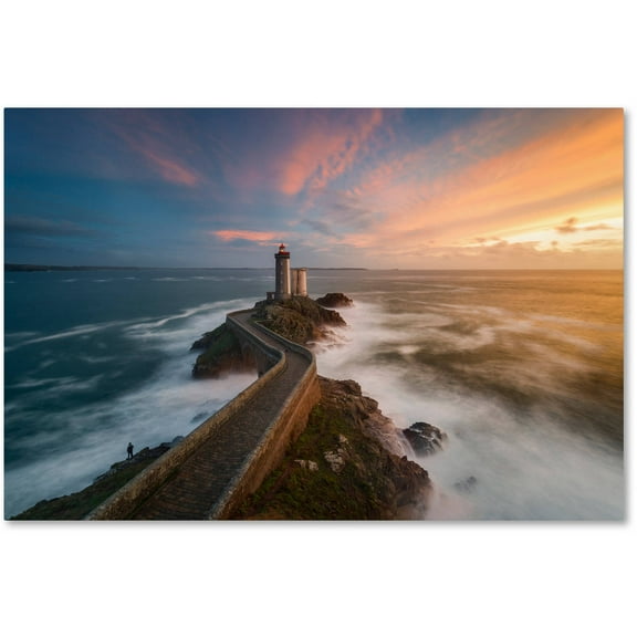 Trademark Fine Art "Last Rays in Brittany" Canvas Art by Mathieu Rivrin